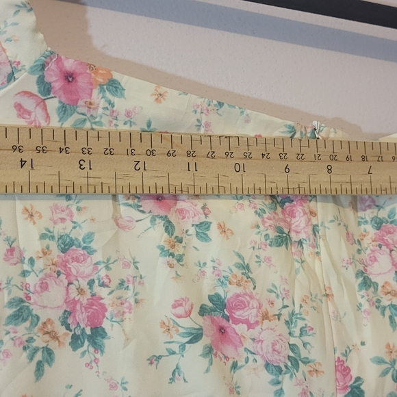 Source Unknown Floral Maxi Dress - Cream and Pink - Picture 9 of 9